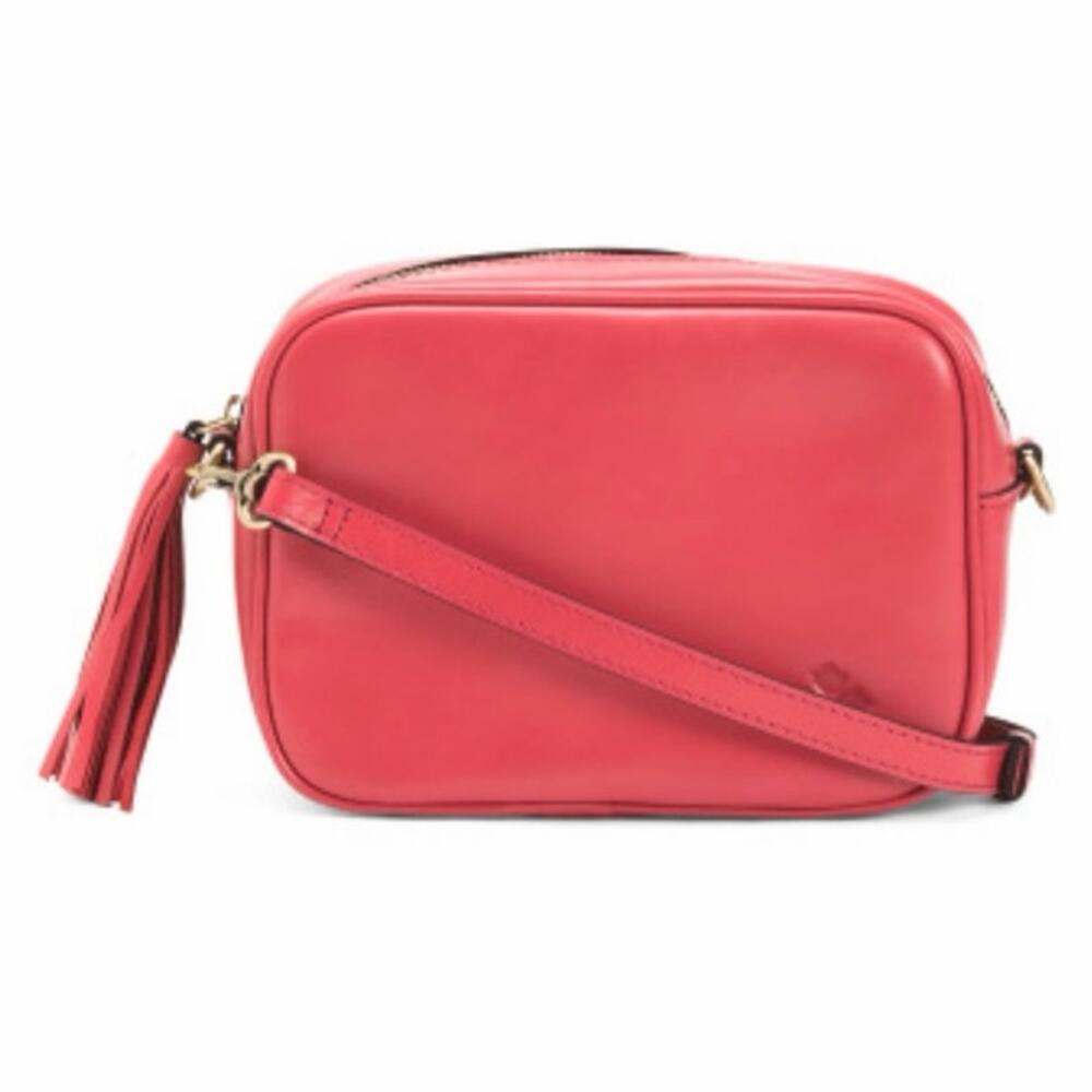 Patricia Nash Leather Josie Crossbody Pink